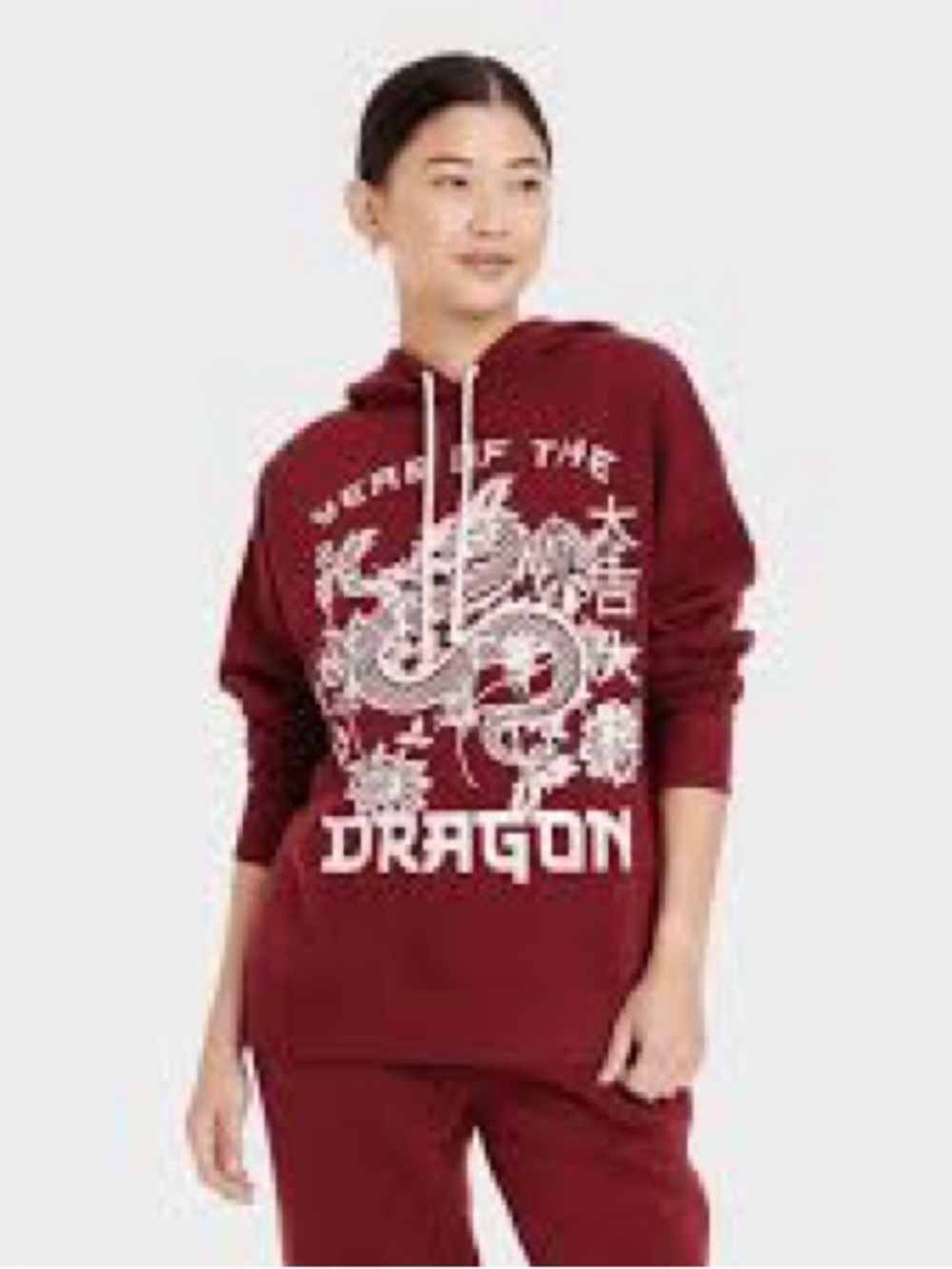 Grayson Threads Maroon Dragon Graphic Hoodie